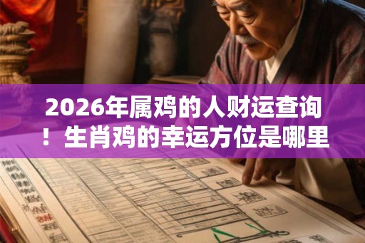 2026年属鸡的人财运查询！生肖鸡的幸运方位是哪里？