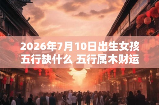 2026年7月10日出生女孩五行缺什么 五行属木财运好