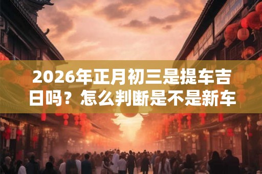 2026年正月初三是提车吉日吗？怎么判断是不是新车？