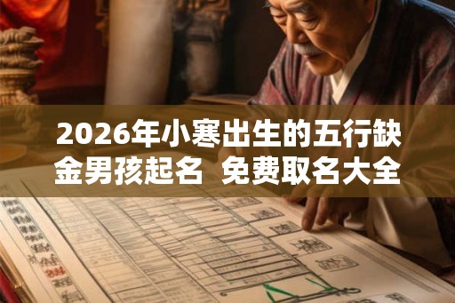 2026年小寒出生的五行缺金男孩起名  免费取名大全