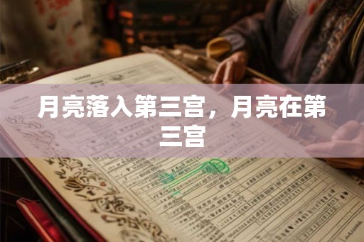 月亮落入第三宫,月亮在第三宫 月亮落入第三宫,月亮在第三宫