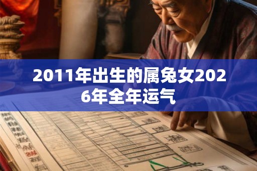 2011年出生的属兔女2026年全年运气