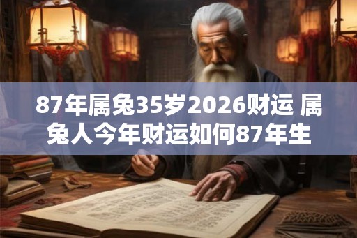 87年属兔35岁2026财运 属兔人今年财运如何87年生
