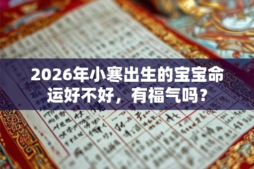 2026年小寒出生的宝宝命运好不好,有福气吗? 2026年小寒出生的宝宝命运好不好,有福气吗?