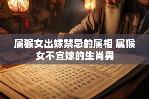 属猴女出嫁禁忌的属相 属猴女不宜嫁的生肖男