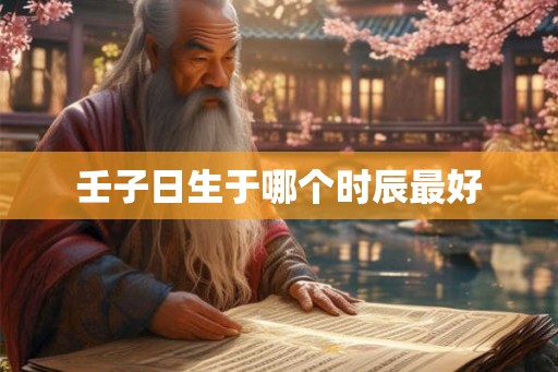壬子日生于哪个时辰最好