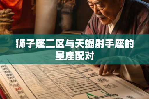 狮子座二区与天蝎射手座的星座配对