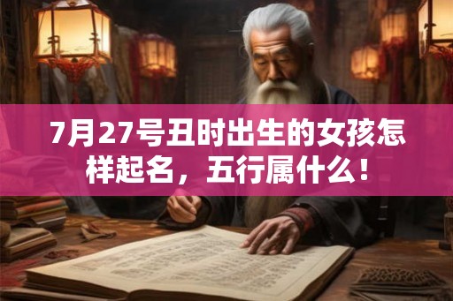 7月27号丑时出生的女孩怎样起名,五行属什么! 7月27号丑时出生的女孩怎样起名,五行属什么!