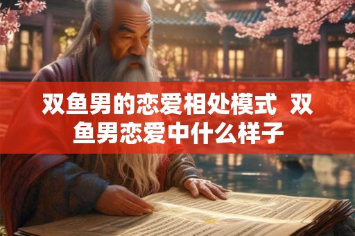 双鱼男的恋爱相处模式 双鱼男恋爱中什么样子 双鱼男的恋爱相处模式 双鱼男恋爱中什么样子