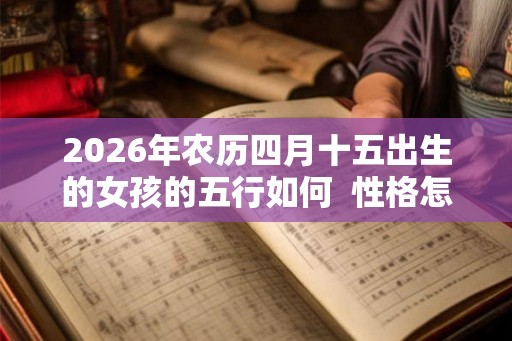 2026年农历四月十五出生的女孩的五行如何  性格怎么样