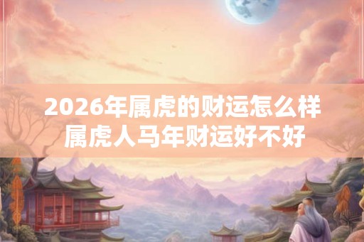 2026年属虎的财运怎么样 属虎人马年财运好不好