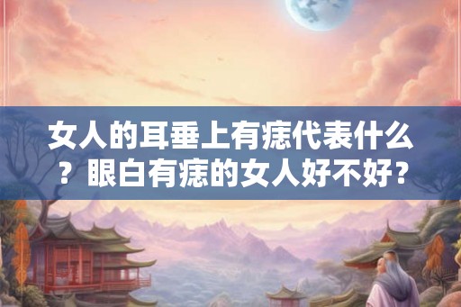 女人的耳垂上有痣代表什么？眼白有痣的女人好不好？