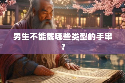 男生不能戴哪些类型的手串? 男生不能戴哪些类型的手串?