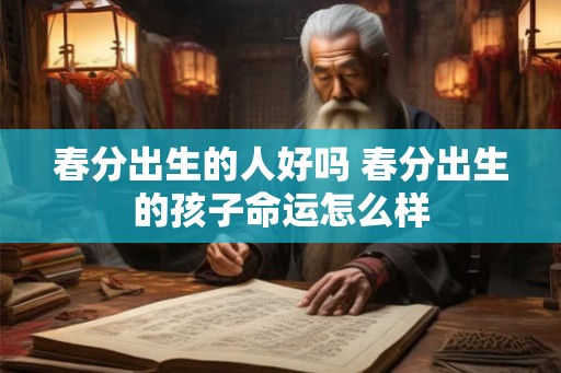 春分出生的人好吗 春分出生的孩子命运怎么样