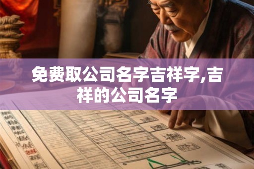 免费取公司名字吉祥字,吉祥的公司名字