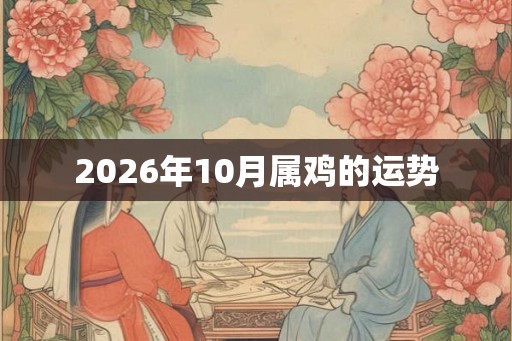 2026年10月属鸡的运势