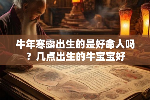 牛年寒露出生的是好命人吗？几点出生的牛宝宝好