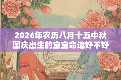 2026年农历八月十五中秋国庆出生的宝宝命运好不好? 2026年农历八月十五中秋国庆出生的宝宝命运好不好?
