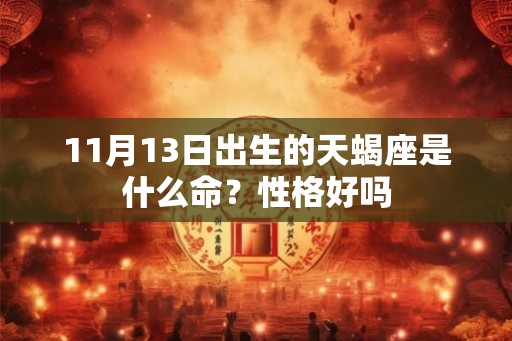 11月13日出生的天蝎座是什么命？性格好吗