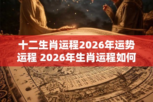 十二生肖运程2026年运势运程 2026年生肖运程如何