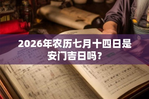 2026年农历七月十四日是安门吉日吗？