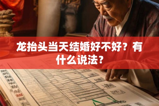 龙抬头当天结婚好不好？有什么说法？