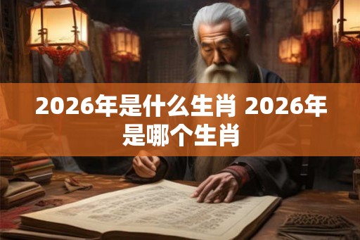 2026年是什么生肖 2026年是哪个生肖