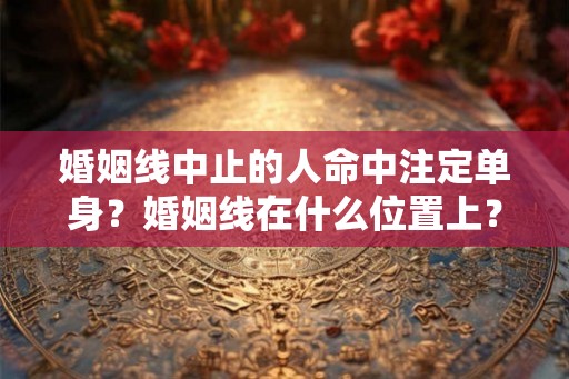 婚姻线中止的人命中注定单身？婚姻线在什么位置上？