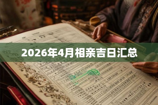 2026年4月相亲吉日汇总 2026年4月相亲吉日汇总