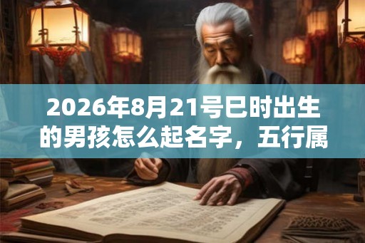 2026年8月21号巳时出生的男孩怎么起名字,五行属什么 2026年8月21号巳时出生的男孩怎么起名字,五行属什么