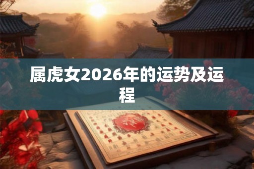 属虎女2026年的运势及运程