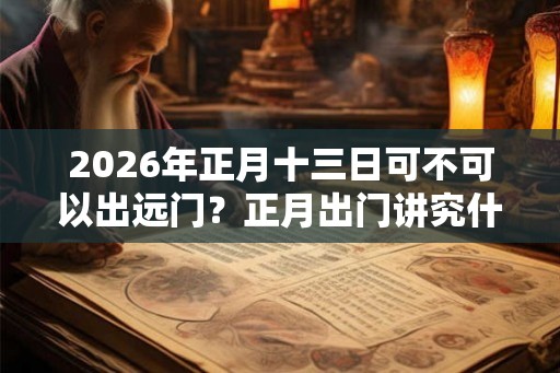 2026年正月十三日可不可以出远门？正月出门讲究什么？