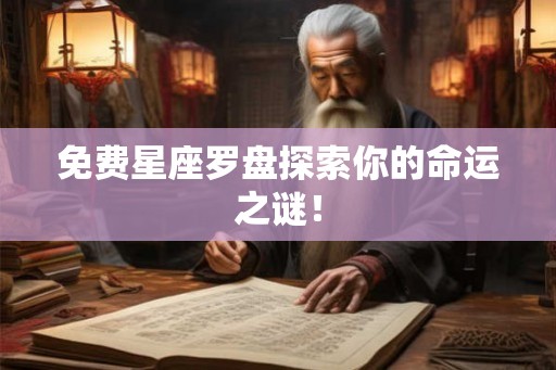 免费星座罗盘探索你的命运之谜！