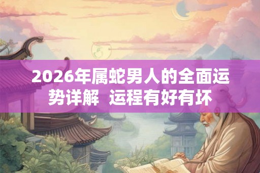 2026年属蛇男人的全面运势详解  运程有好有坏