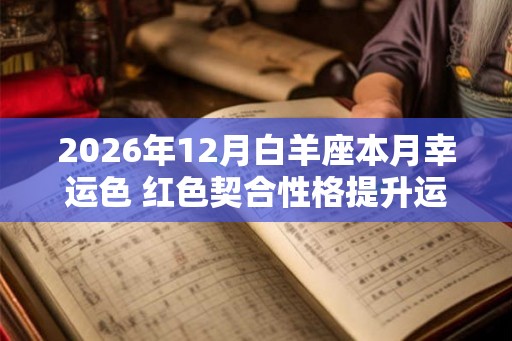 2026年12月白羊座本月幸运色 红色契合性格提升运势