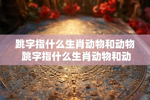 跳字指什么生肖动物和动物 跳字指什么生肖动物和动物的动作