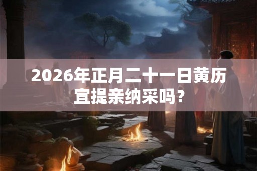 2026年正月二十一日黄历宜提亲纳采吗？