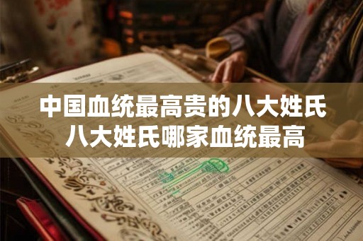 中国血统最高贵的八大姓氏 八大姓氏哪家血统最高
