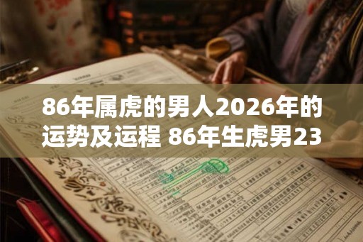 86年属虎的男人2026年的运势及运程 86年生虎男23年运势如何