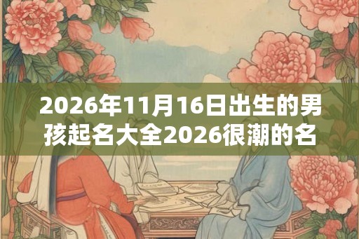 2026年11月16日出生的男孩起名大全2026很潮的名字