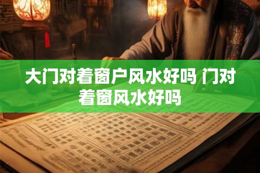 大门对着窗户风水好吗 门对着窗风水好吗