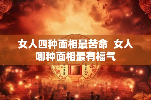 女人四种面相最苦命  女人哪种面相最有福气