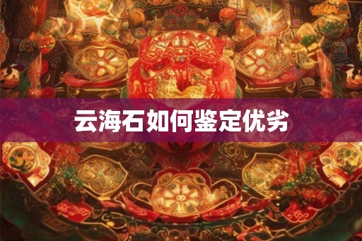 云海石如何鉴定优劣