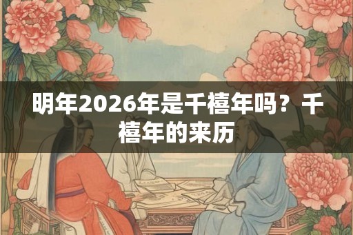 明年2026年是千禧年吗?千禧年的来历 明年2026年是千禧年吗?千禧年的来历