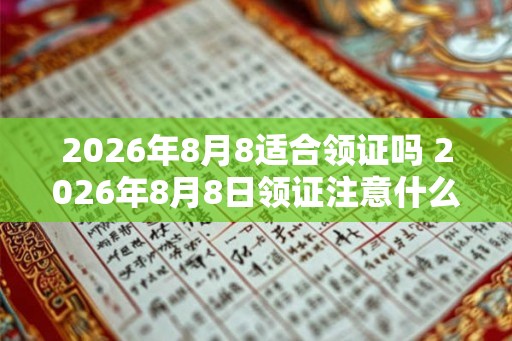 2026年8月8适合领证吗 2026年8月8日领证注意什么