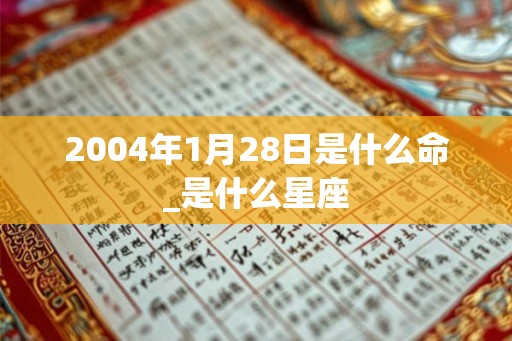 2004年1月28日是什么命_是什么星座 2004年1月28日是什么命_是什么星座