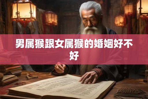 男属猴跟女属猴的婚姻好不好