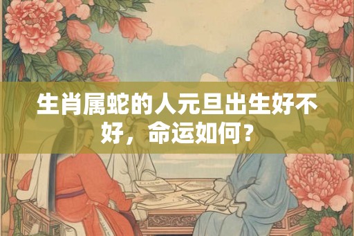 生肖属蛇的人元旦出生好不好,命运如何? 生肖属蛇的人元旦出生好不好,命运如何?
