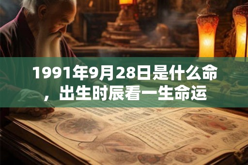 1991年9月28日是什么命，出生时辰看一生命运