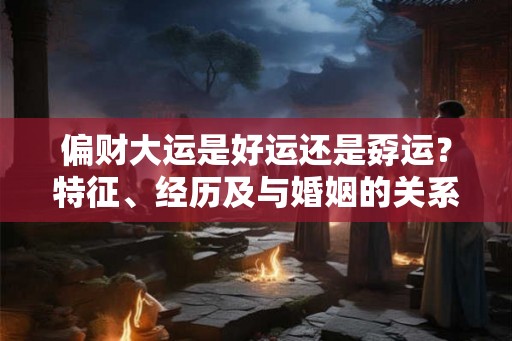 偏财大运是好运还是孬运?特征、经历及与婚姻的关系分析 偏财大运是好运还是孬运?特征、经历及与婚姻的关系分析